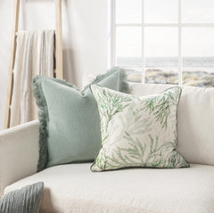 TQ Lessonia Green 22x22 Throw Pillow (Set of 2) - Ornate Home