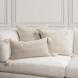 TQ York Natural/Ivory Multiple Sizes Throw Pillow (Set of 2) - Ornate Home