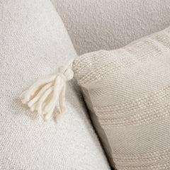 TQ York Natural/Ivory Multiple Sizes Throw Pillow (Set of 2) - Ornate Home