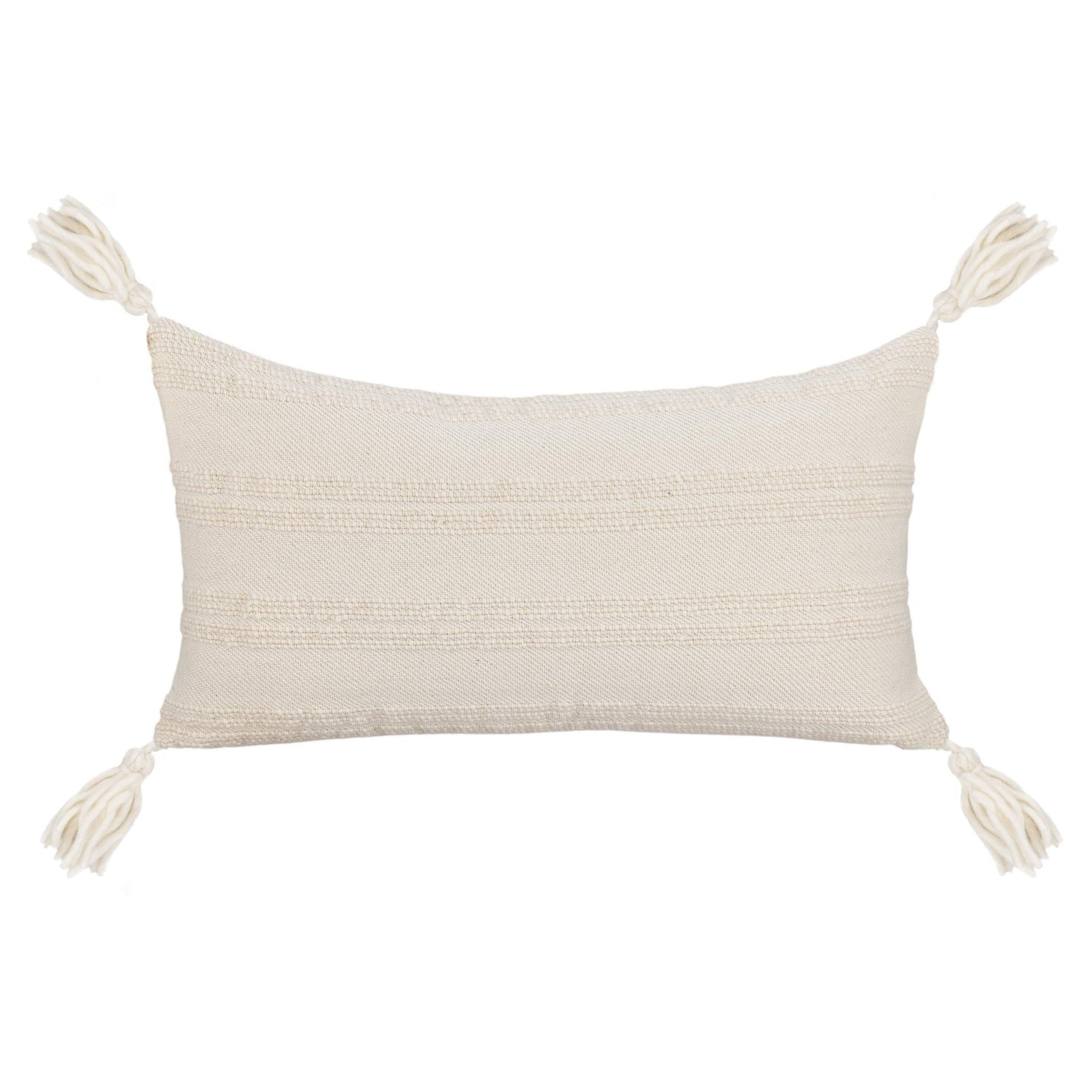 TQ York Natural/Ivory Multiple Sizes Throw Pillow (Set of 2) - Ornate Home