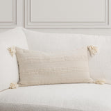 TQ York Natural/Ivory Multiple Sizes Throw Pillow (Set of 2) - Ornate Home