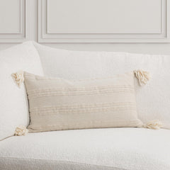 TQ York Natural/Ivory Multiple Sizes Throw Pillow (Set of 2) - Ornate Home