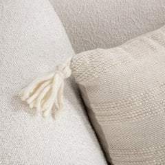 TQ York Natural/Ivory Multiple Sizes Throw Pillow (Set of 2) - Ornate Home