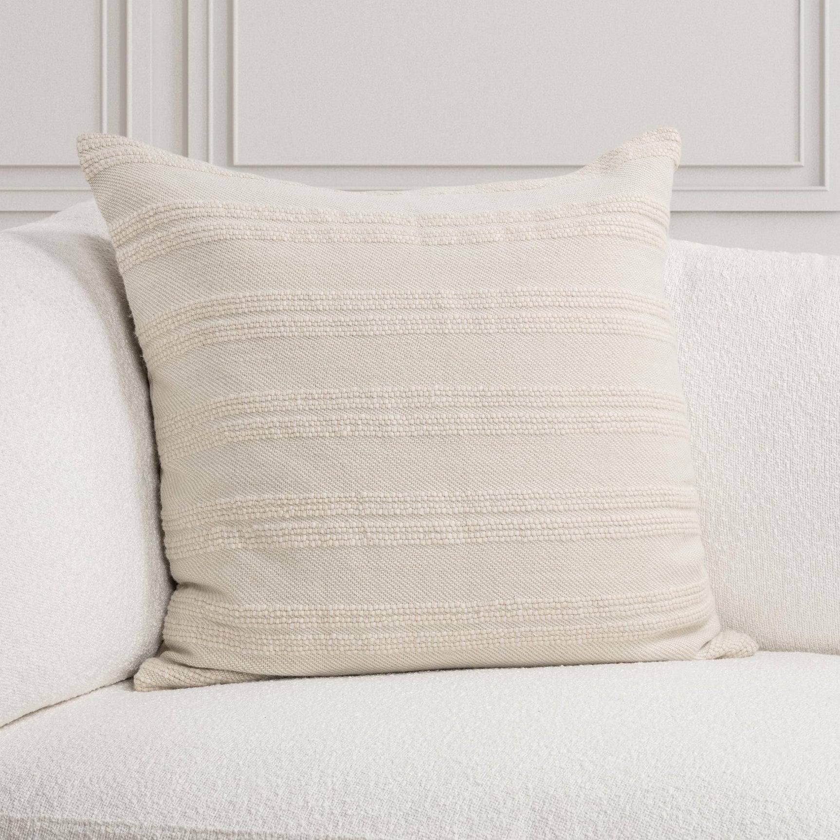 TQ York Natural/Ivory Multiple Sizes Throw Pillow (Set of 2) - Ornate Home