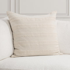 TQ York Natural/Ivory Multiple Sizes Throw Pillow (Set of 2) - Ornate Home