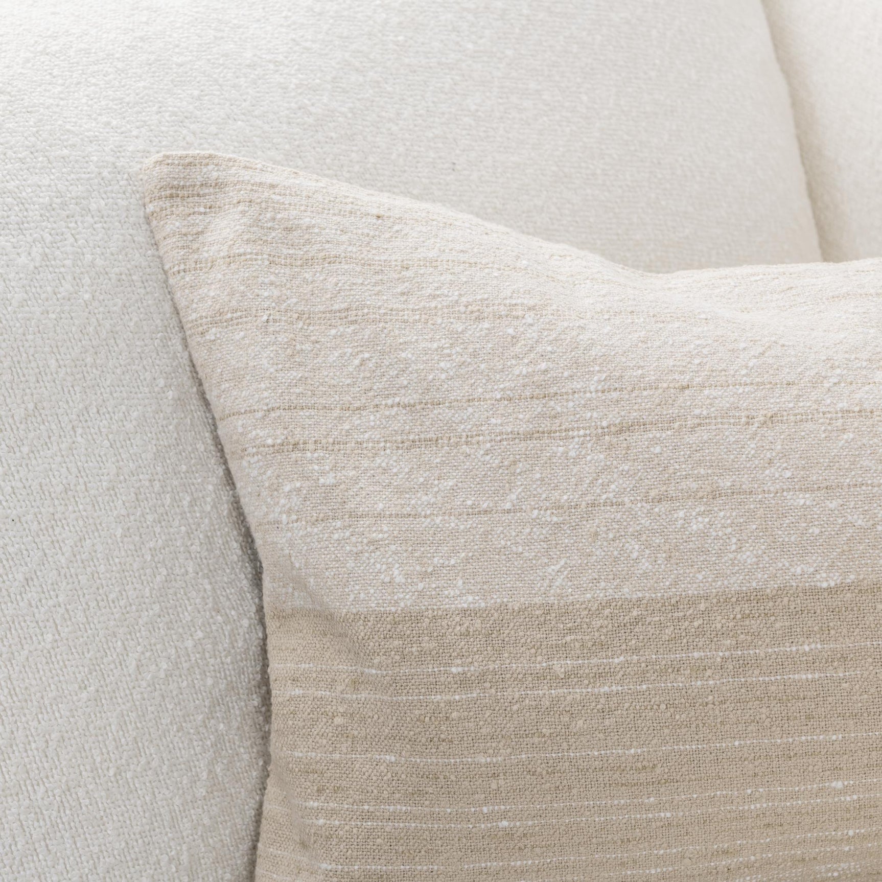 TW Beryl Natural/ Ivory Throw Pillow (Set of 2) - Ornate Home