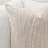 TW Beryl Natural/ Ivory Throw Pillow (Set of 2) - Ornate Home