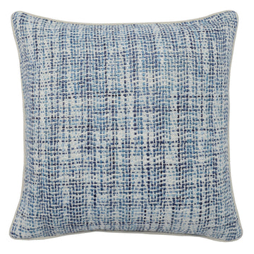 TW Brax Blue/Ivory 22x22 Throw Pillow (Set of 2) - Ornate Home