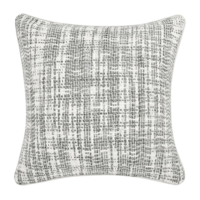 TW Brax Gray/Ivory 22x22 Throw Pillow (Set of 2) - Ornate Home