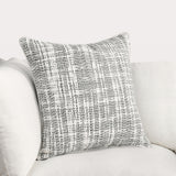 TW Brax Gray/Ivory 22x22 Throw Pillow (Set of 2) - Ornate Home
