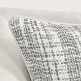 TW Brax Gray/Ivory 22x22 Throw Pillow (Set of 2) - Ornate Home