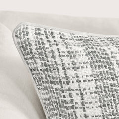 TW Brax Gray/Ivory 22x22 Throw Pillow (Set of 2) - Ornate Home