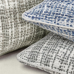 TW Brax Gray/Ivory 22x22 Throw Pillow (Set of 2) - Ornate Home