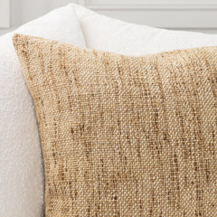 TW Mecca Beige Natural 22x22 Throw Pillow (Set of 2) - Ornate Home