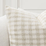TW Sari Beige Natural/Ivory 26x26 Throw Pillow (Set of 2) - Ornate Home