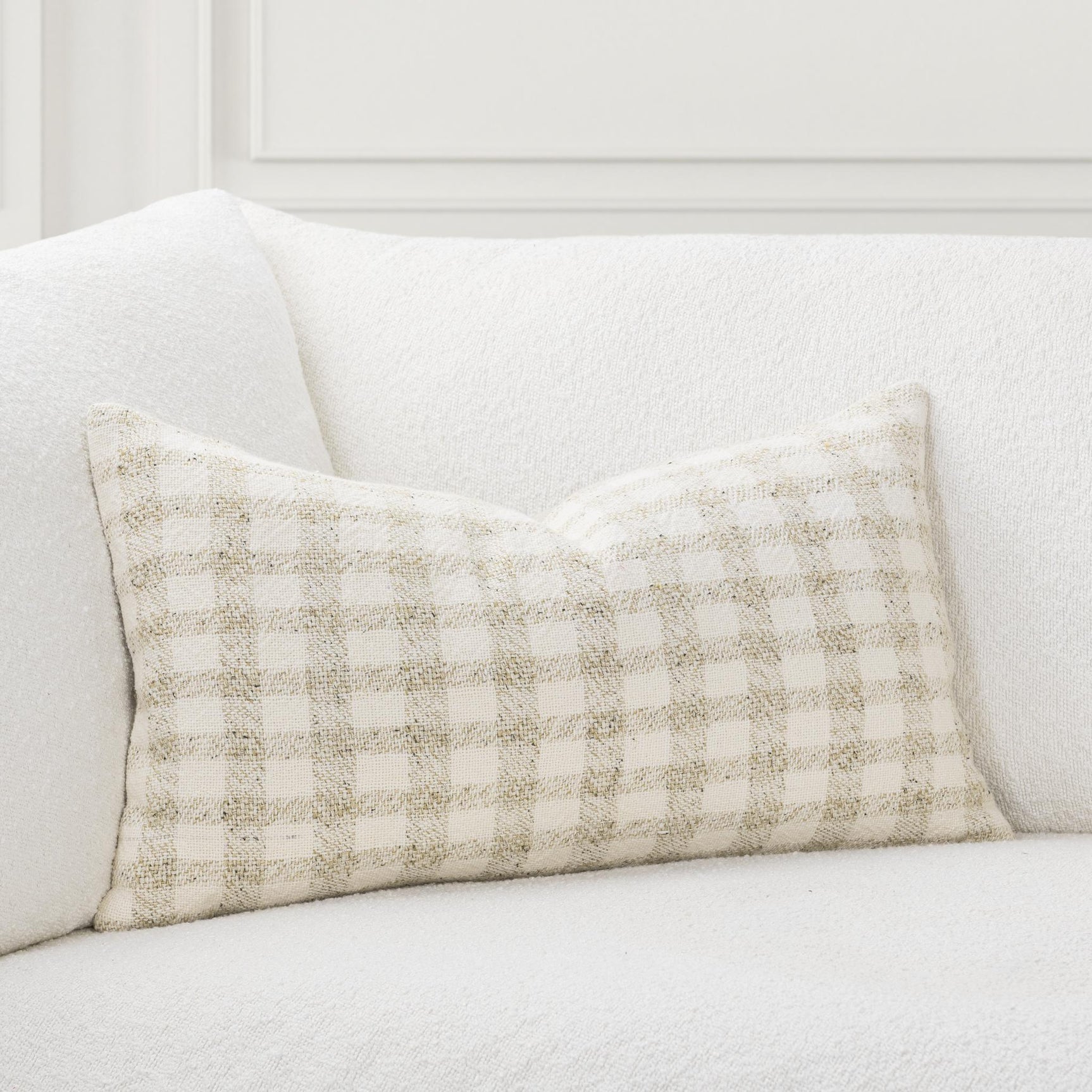 TW Sari Natural/Ivory 14x26 Throw Pillow (Set of 2) - Ornate Home
