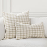 TW Sari Natural/Ivory 14x26 Throw Pillow (Set of 2) - Ornate Home