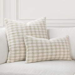 TW Sari Natural/Ivory 14x26 Throw Pillow (Set of 2) - Ornate Home