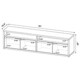 Tabby Mango 79-inch 4-door Engineered Wood TV Stand Media Console - Ornate Home