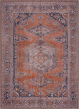 Taber Burnt Orange Persian Style Rug - Clearance - Ornate Home