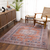 Taber Burnt Orange Persian Style Rug - Clearance - Ornate Home