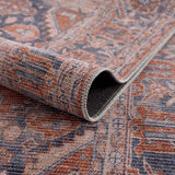 Taber Burnt Orange Persian Style Rug - Clearance - Ornate Home