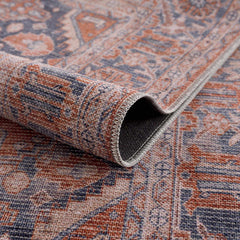 Taber Burnt Orange Persian Style Rug - Clearance - Ornate Home