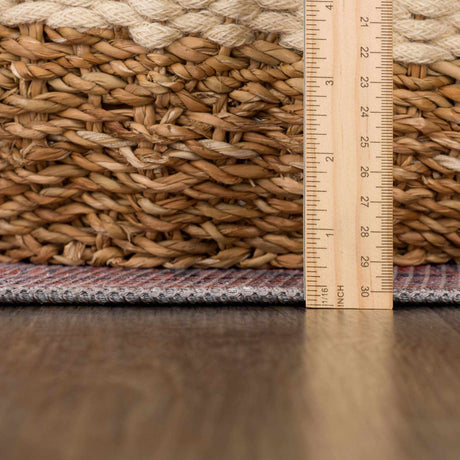 Taber Burnt Orange Washable Rug - Ornate Home