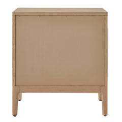 Tabi Brass/Woodtone Natural Wood Side Table - Ornate Home
