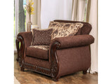 Tabitha Brown/Gold Chair - Ornate Home