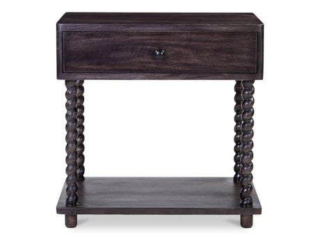 Tabitha Dark Brown Nightstand - Ornate Home