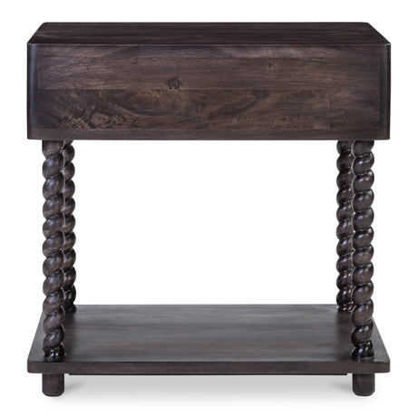 Tabitha Dark Brown Nightstand - Ornate Home