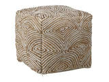 Tabitha Natural Pouf - Ornate Home