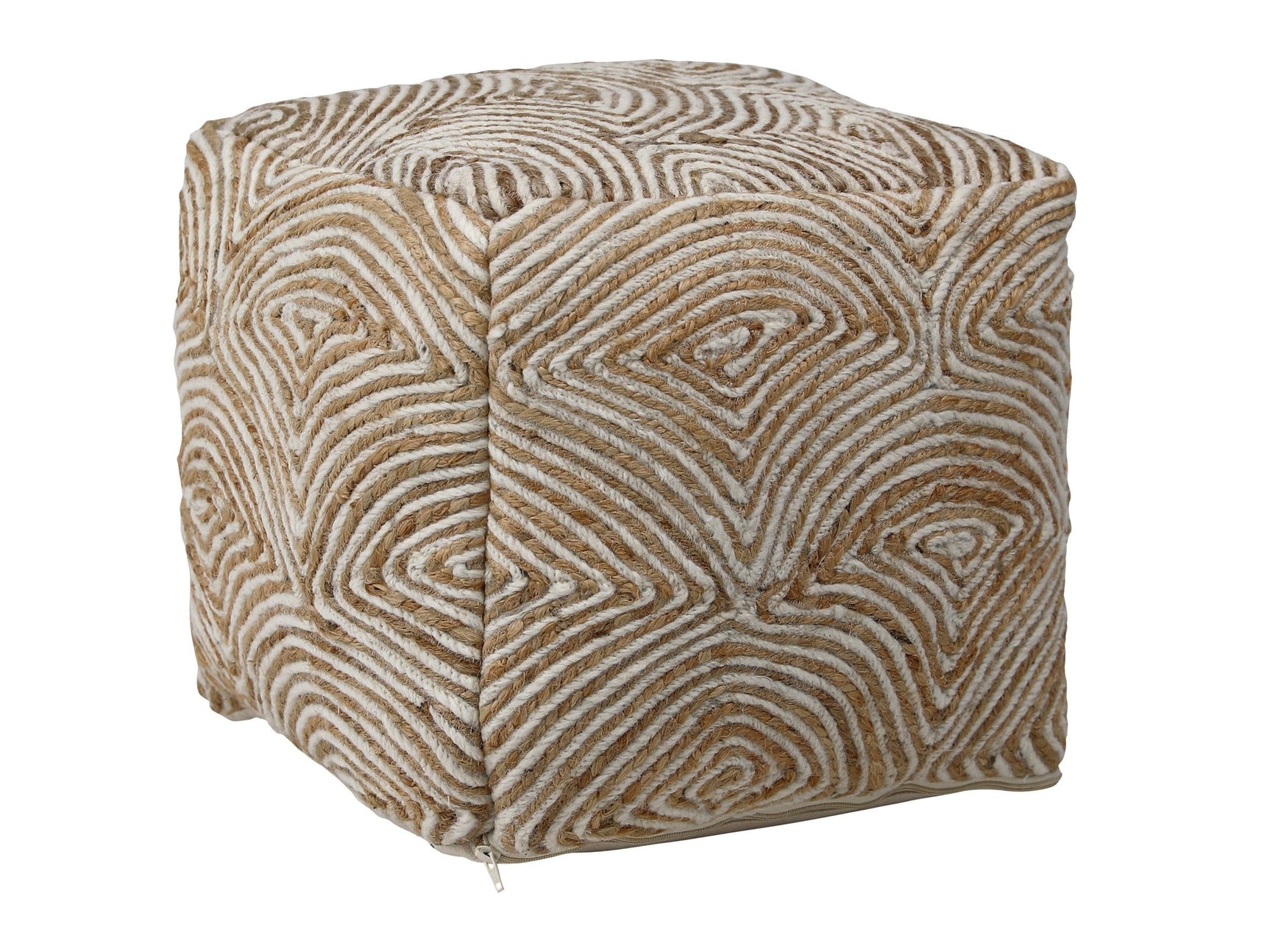 Tabitha Natural Pouf - Ornate Home