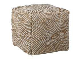 Tabitha Natural Pouf - Ornate Home