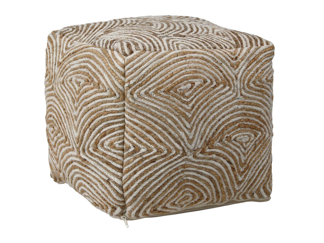 Tabitha Natural Pouf - Ornate Home