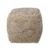 Tabitha Natural Pouf - Ornate Home