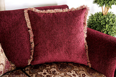 Tabitha Wine/Gold Chair - Ornate Home