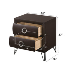 Tablita Dark Merlot Nightstand - Ornate Home