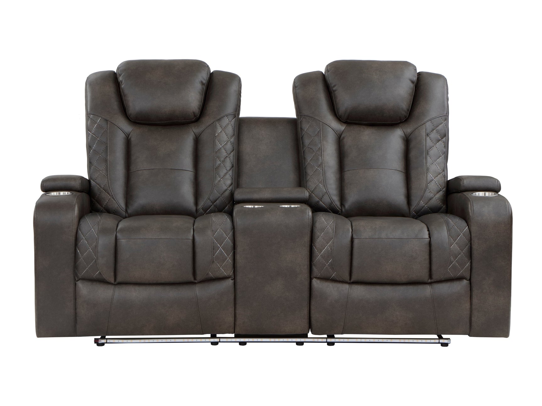 Tabor Brown Power Double Reclining Loveseat - Ornate Home