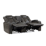 Tabor Brown Power Double Reclining Loveseat - Ornate Home