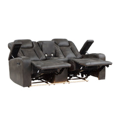 Tabor Brown Power Double Reclining Loveseat - Ornate Home