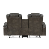 Tabor Brown Power Double Reclining Loveseat - Ornate Home