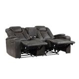 Tabor Brown Power Double Reclining Loveseat - Ornate Home