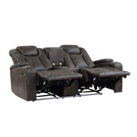 Tabor Brown Power Double Reclining Loveseat - Ornate Home