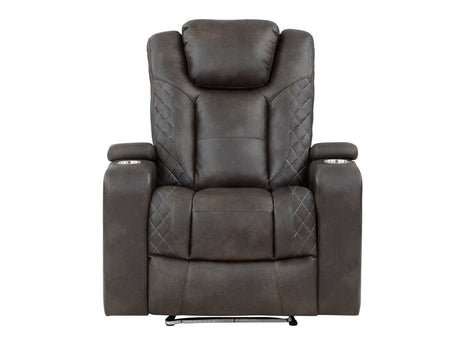 Tabor Brown Power Reclining Chair - Ornate Home