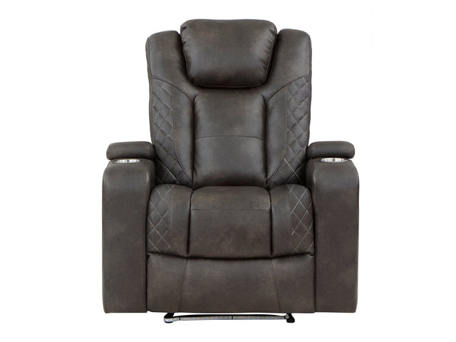 Tabor Brown Power Reclining Chair - Ornate Home