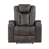 Tabor Brown Power Reclining Chair - Ornate Home