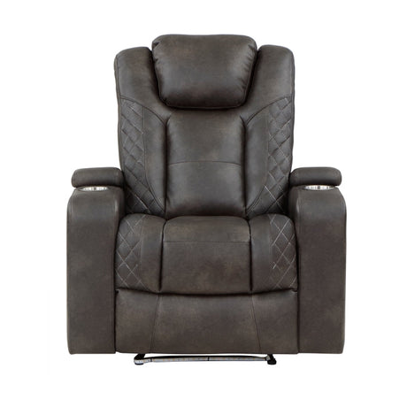Tabor Brown Power Reclining Chair - Ornate Home