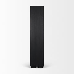 Tabor Natural/Black Wood Bookcase